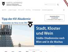 Tablet Screenshot of kartellverband.org